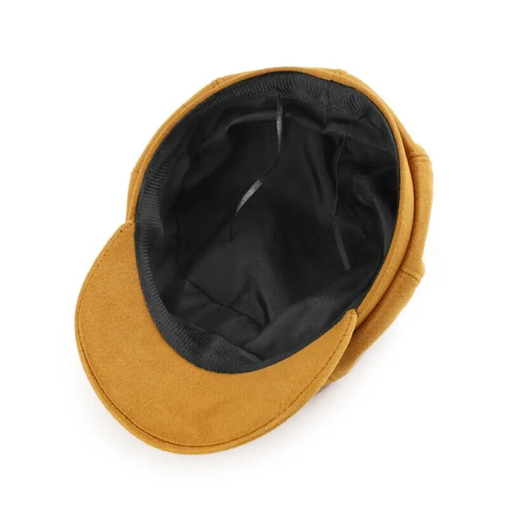 womens caps uk, Casual Women Hats Yellow Back View