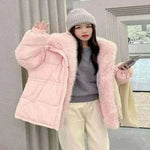 womens coats uk,  Vockoo 2024 New Winter Women Puffer Jacket