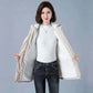 womens coats uk offers Women Winter Jackets Front View in Cotton Fabric in Beige with Lining Plush Hooded