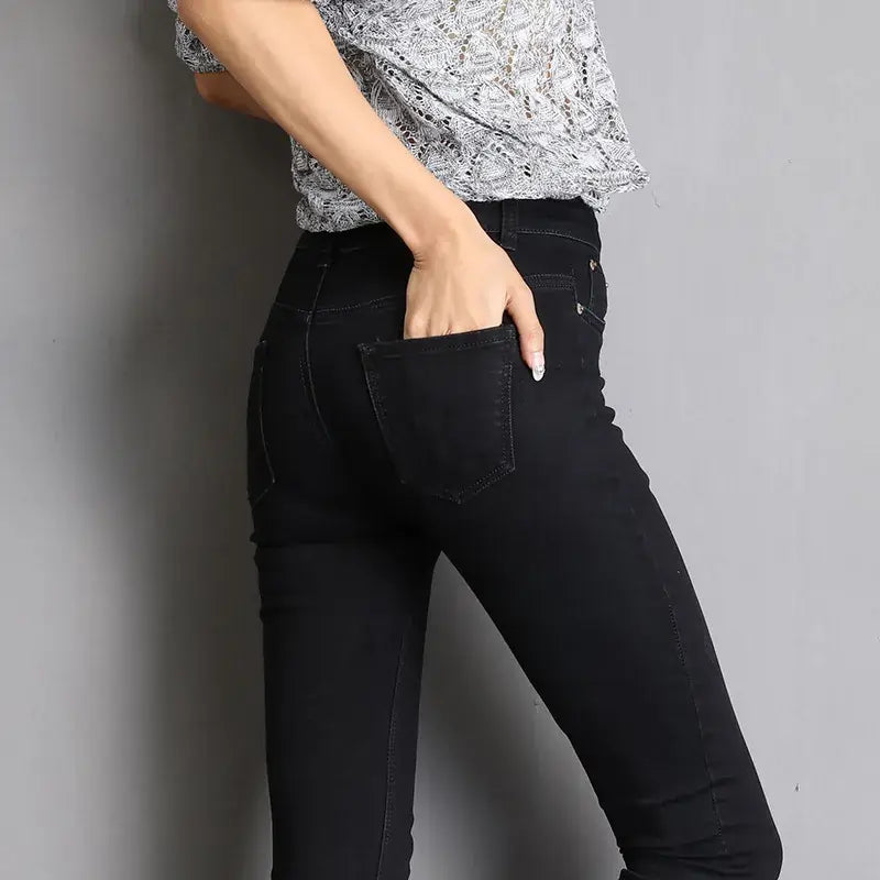 womens jeans uk |Jeans for Women – Pencil Pants Style Black