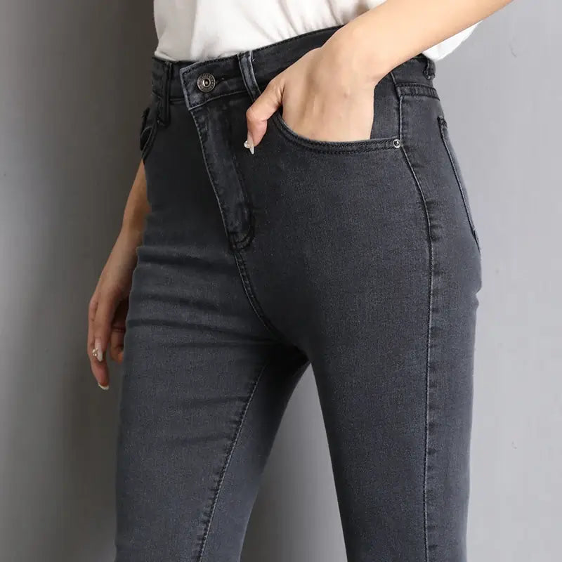 womens jeans uk |Jeans for Women – Pencil Pants Style Gray