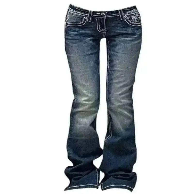 womens jeans uk , Women Gyaru Japanese Harajuku Trashy Y2K Jeans.