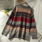 womens jumpers uk, Women in Sweater Gray art retro 2023 new fashion autumn and winter