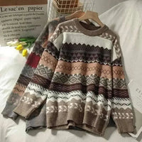 jumpers uk - Sweater female art retro 2023 Fashion winter