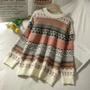 jumpers for women, Women in Sweater White art retro 2023 new fashion autumn and winter