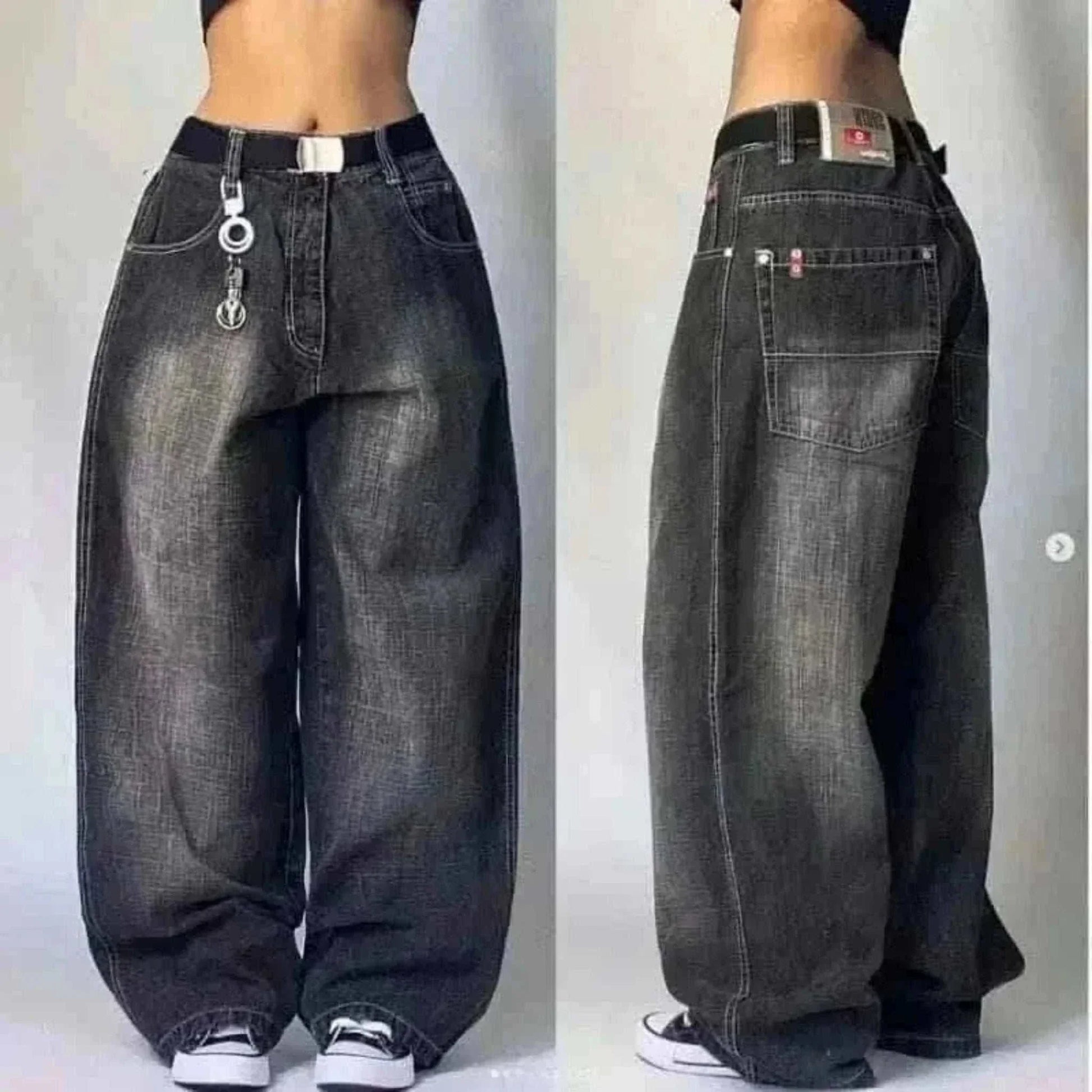 Y2K New Gothic Retro Miss Me Boot Cut Jeans.